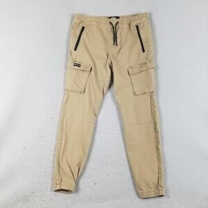Hollister Jogger Pants Mens Large Cargo Stretch Casual Drawstring Pockets
